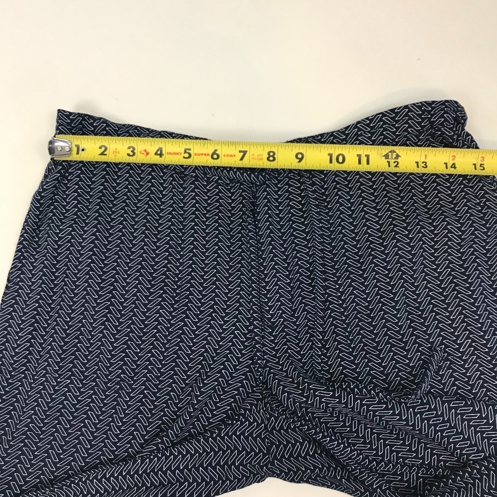 High Waist Wide Leg 100% viscose Navy pants size4 - Picture 10 of 12